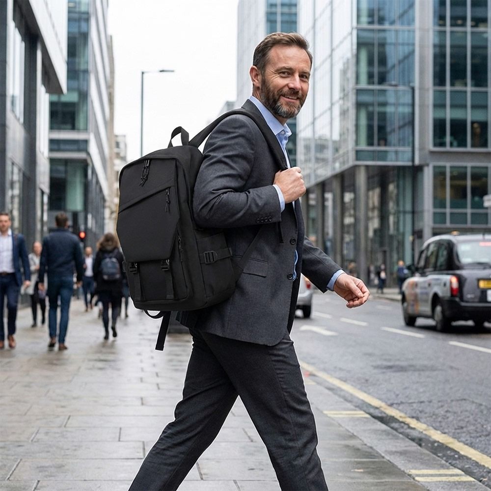 Fashion Business Men's Backpac - Canvas Backpack Casual ulasan dan harga