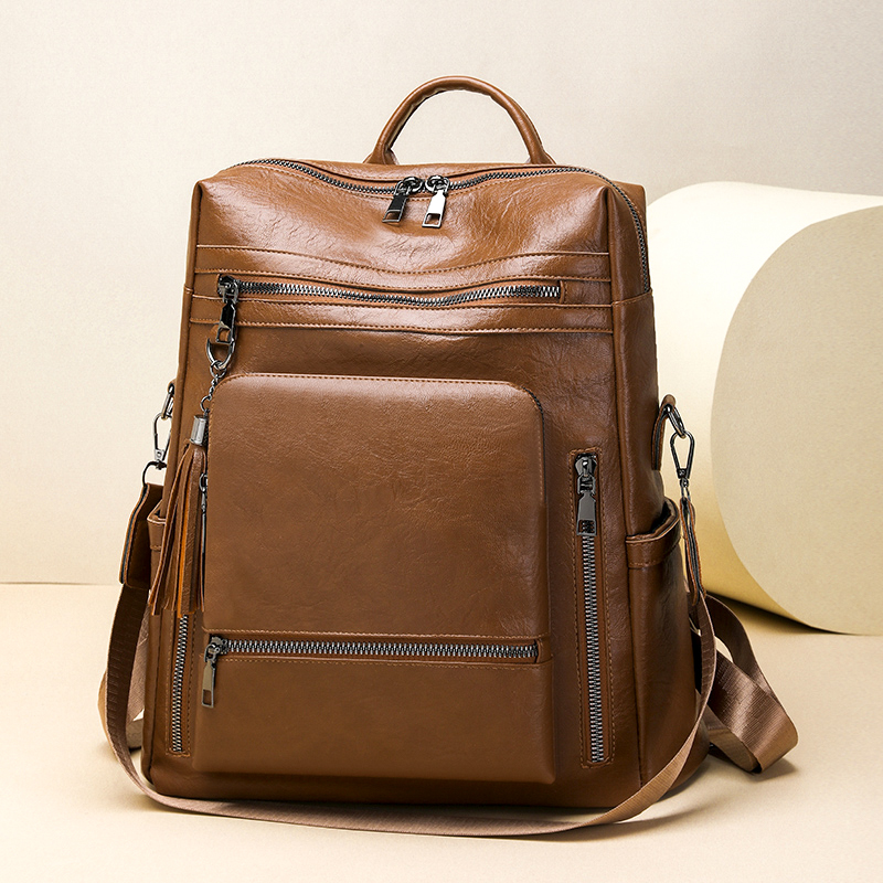 Vintage Leather Look Backpack  - Leather Backpack Vintage ulasan dan harga