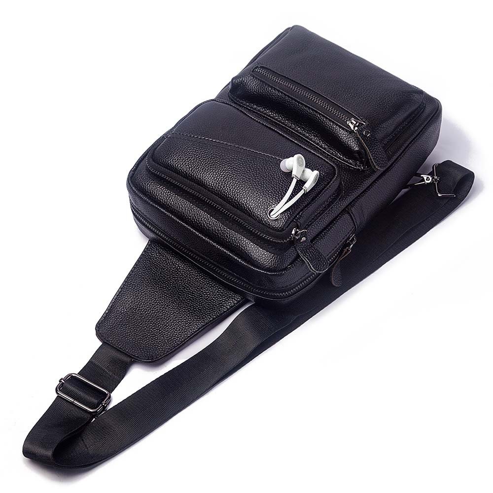 Fashion Multifunction Chest Ba - Leather Backpack Vintage ulasan dan harga