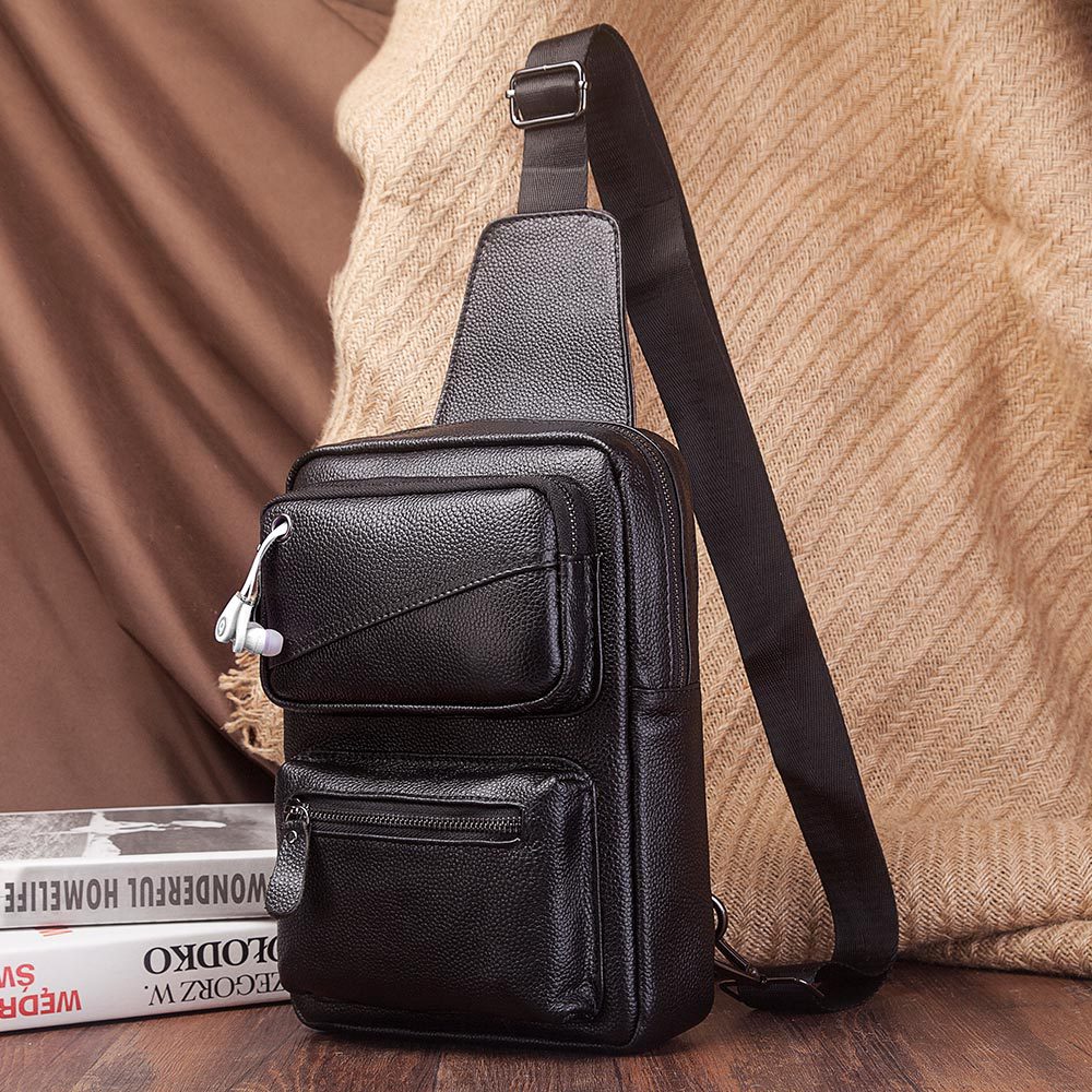 Fashion Multifunction Chest Ba - Leather Backpack Vintage ulasan dan harga