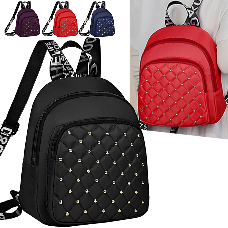Chic Stylish Studded Backpack  - Canvas Backpack Casual ulasan dan harga