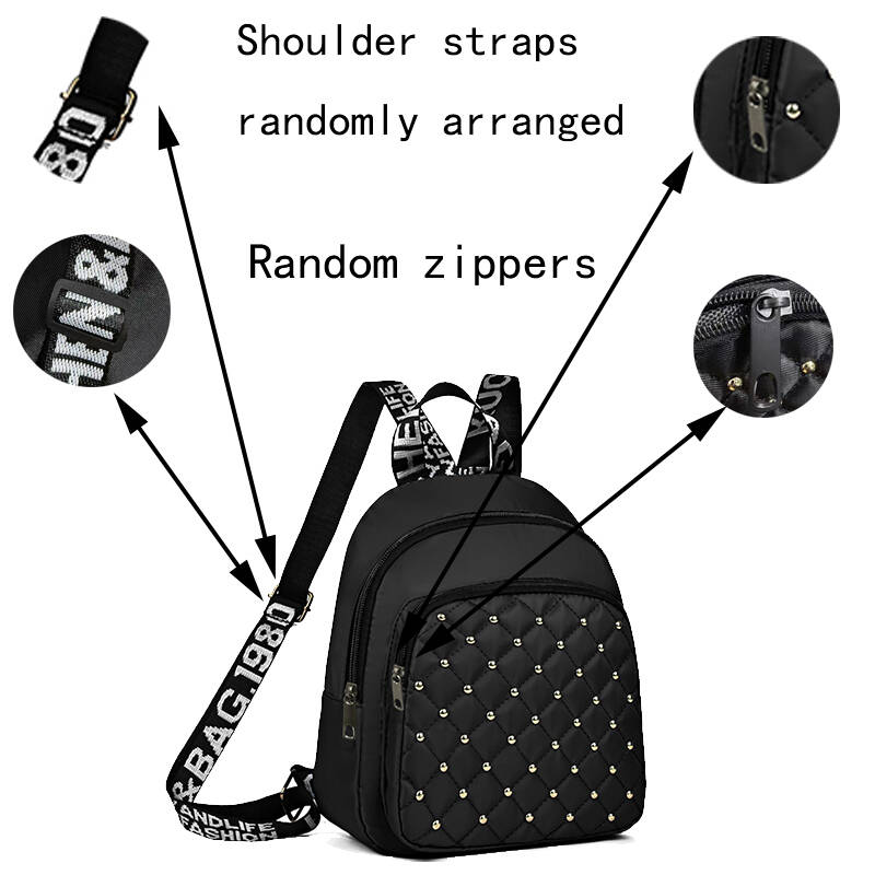 Chic Stylish Studded Backpack  - Canvas Backpack Casual ulasan dan harga
